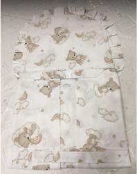  Hagyományos pólyahuzat 132×32 cm - Bézs szivárvány maci