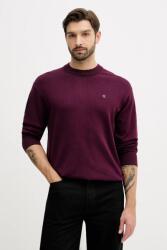 Calvin Klein pamut pulóver könnyű, sötétkék, LV04RC309G - burgundia M
