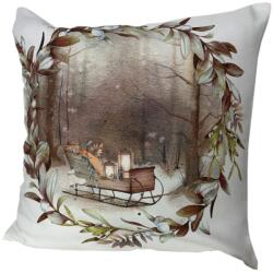 Jiří Polášek Karácsonyi díszpárnahuzat - Szánkó | 40 x 40 cm (58488105-01)