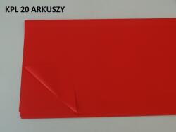 MartineX Szatén Fólia Virágos Celofán Csokor 58cm 20-lap Piros (Folia)