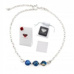  Karkötő Jáspis Természetes kő Ezüst 925 Talizmán Ajándék Kézzel készített (5906168091025)