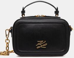 Karl Lagerfeld bőr táska K/AUTOGRAPH - fekete Univerzális méret - answear - 121 390 Ft