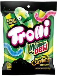 Trolli x Mountain Dew Limited Edition Sour Brite Crawlers gumicukor 120g - delfinbuvar