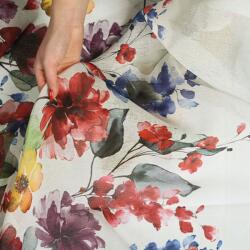  Függönyök Festett Színes Virágok Kész Szalagon 700x280 5678 (erfcew456)