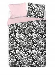 Faro Ágynemű garnitúra 220x200 cm rózsaszín virágok 100% pamut szatén (005)