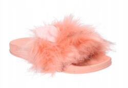  Dimar Stílusos Strandpapucs Női Papucs Szőrme Rózsaszín 40 (DIM04)