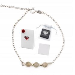  Labradorit Karkötő Ezüst 925 Talizmán Ajándék Doboz Kézzel készített (5906168091100)