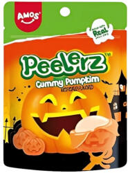 Amos Sweets Peelerz Gummy Pumpkin Halloween tök formájú hámozható gumicukor 65g - delfinbuvar