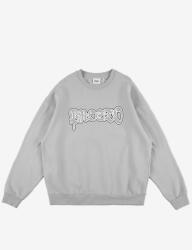 Prosto Férfi szürke kapucni nélküli pulóver Prosto Graffiti 3XL