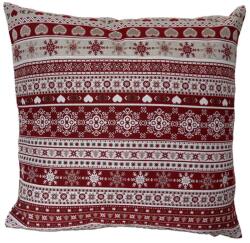 Jiří Polášek Télies mintás díszpárnahuzat - Karácsonyi hópelyhek | 50 x 50 cm (69231797-02-50x50)