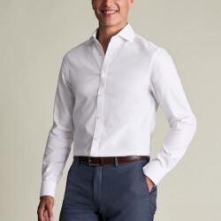 Charles Tyrwhitt Non-Iron Stretch London Weave Cutaway Slim Fit Shirt - White - Slim fit | 41 | 89 (Standard)