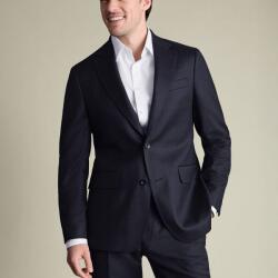 Charles Tyrwhitt Italian Flannel Suit Jacket - Navy - Slim fit | 46 | Standard