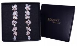 Kokonet Fülbevaló Hosszú Igazgató Esküvő rozé arany gazdag (8-0194)