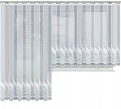 Wisan Fehér Függöny Szalag Nappaliba Erkély szett Jacquard 200x250+300x160 4127 (erfcew456)