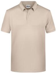 James & Nicholson (Daiber) Férfi galléros biopamut póló 8010 - Stone | L (1-8010-1755532)