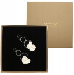 Kokonet Virágos fülbevaló könnyű hosszú Egyedi Ezüst (Kolczyki kwiatowe lekkie długie SREBRNE)