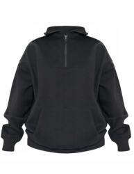 Prettylittlething Pulóver Fekete Cipzárral Xs Eji