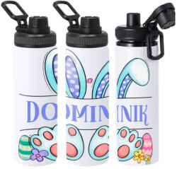 Deconline Crafts Egyedi neves húsvéti Kulacs 850 ml "Nyuszi fiú" HD (DO133002-850ML)