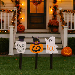 Deconline Hounted House Halloween leszúrható tábla dekoráció - 3 féle design (975138)