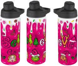 Deconline Crafts Grincs mintás kulacs 750ml "BELIEVE in pink (DO126154-750ML-BOTTLE-1)