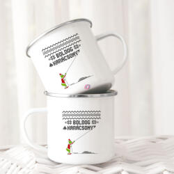 Deconline Crafts Grincs Halloweeni FÉM bögre, "Boldog karácsonyt" 360ml (DO59415-ALU-MUG)