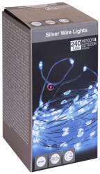 Koopman Kültéri micro led fényfüzér 24m 240 led IP44 240 led hidegfehér 8 program (AX8716520)