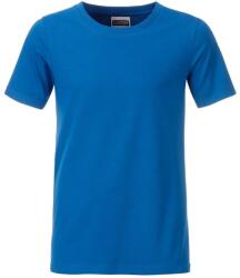 Daiber Tricou clasic pentru băieți din bumbac organic 8008B - Cobalt | S (8008B-1755008)