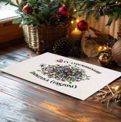 Deconline Crafts Karácsonyi mintás Szőnyeg, Lábtörlő 60X40 cm "Az év legcsodásabb időszaka (DO129200-RUG-60x40)
