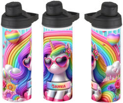 Deconline Crafts 3D Unikornisos fém kulacs egyedi névvel 750 ml (DO59995-750ML-BOTTLE-1)