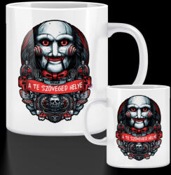 Deconline Crafts Személyre szabható Halloweeni bögre, JIGSAW 300ml fehér (DO69328-CERAMIC-MUG)