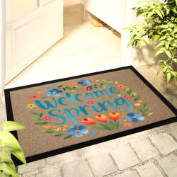 Deconline Crafts Húsvéti Lábtörlő 60x40 cm "Welcome Spring" színes HD (DO133004-Doormat-60x40)