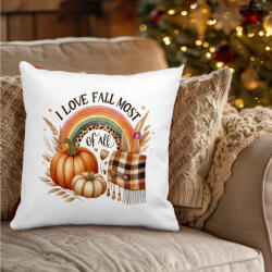 Deconline Crafts Őszi mintás Párnahuzat ""I love fall" 40x40 cm (DO126178-2-PILLOW)