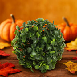 QX-IMP Buxus gömb, zöld, UV álló, 11 cm, műanyag (569028)