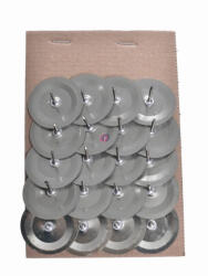 Yankee Candle Gyertyatüske kicsi fém 4 cm ezüst 20 db-os szett (DD70530)