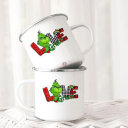 Deconline Crafts Grincs Halloweeni FÉM bögre, "Love Grinch" 360ml (DO59409-ALU-MUG)