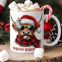 Deconline Crafts Karácsonyi bögre "Marhajó karácsonyt" 330 ml kerámia Full HD (do129222-CERAMIC-MUG)