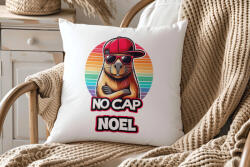 Deconline Crafts Egyedi neves CAPYBARA "NO CAP" párnahuzat választható személyre szabható egyedi névvel 40 cm (DO133035-PILLOW)