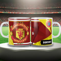Deconline Crafts MANCHESTER UNITED keramia bögre egyedi névvel 300 ml (DO59996-CERAMIC-MUG-MANU)