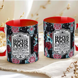 Deconline Crafts Halloween mintás bögre "Hocus Pocus" red (DO126133-RED-MUG)