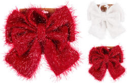 Deconline Xmas XL Karácsonyi masni 23 x 26 cm, piros / fehér választható (AWR413620)