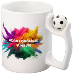 Deconline Crafts Prémium logózott, fényképes focis bögre, egyedi grafikával 330 ml (DO59990-FOOTBALL-MUG)