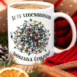 Deconline Crafts Karácsonyi bögre "Az év legcsodásabb időszaka. . . " 330 ml kerámia Full HD (DO129200-CERAMIC-MUG)