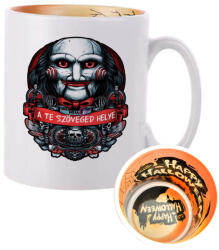 Deconline Crafts Személyre szabható Halloweeni bögre, JIGSAW 300ml Mintás belsővel (DO69328-HW-MUG)