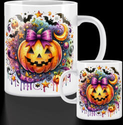 Deconline Crafts Halloween mintás bögre "Just a girl who. . . " 330 ml (DO126178-16-CERAMIC-MUG)