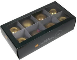 Decoration & Design Karácsonyfagömb (üveg) - 8 darabos, Zöld, 8 cm (504414)