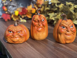 Deconline Hounted House Halloween fura dísztök poly- 3 féle választható arccal 12 cm (975168)
