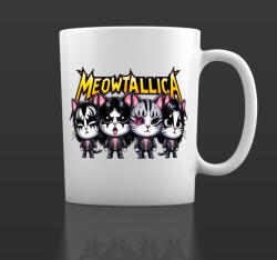 Deconline Crafts Bögre, cicás Metallica - meow 3 dl (DO59204)