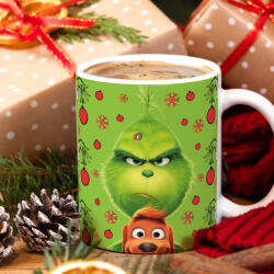 Deconline Crafts Grincses karácsonyi bögre "Grinch x Max (DO129151-Ceramic-Mug)