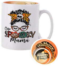Deconline Crafts Személyre szabható Halloweeni bögre, Spooky Mama 300ml Halloween mintával (DO69330-HW-MUG)