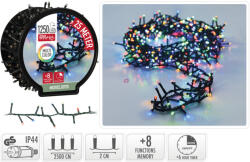 Koopman 1250 LED Kültéri Cluster fényfüzér 25m színes, IP44, Multi, Timer (AX8521240)